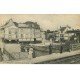 carte postale ancienne 78 POISSY. Place de la Gare. Pharmacie et Restaurant du Chemin de Fer