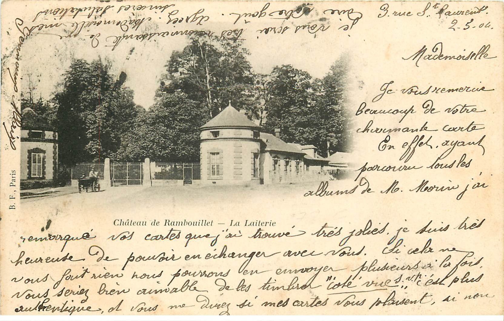 carte postale ancienne 78 RAMBOUILLET. Le Château 1904