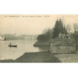 carte postale ancienne 78 RAMBOUILLET. Château le Sphinx canotier