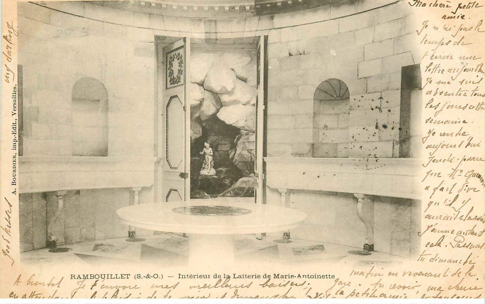 carte postale ancienne 78 RAMBOUILLET. Laiterie Marie-Antoinette 1903