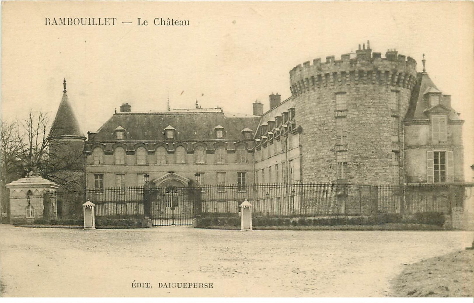 carte postale ancienne 78 RAMBOUILLET. Le Château