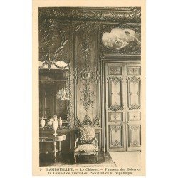 carte postale ancienne 78 RAMBOUILLET. Le Château Boiseries Cabinet Travail du Président 9