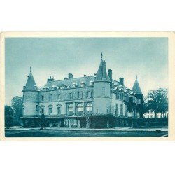 carte postale ancienne 78 RAMBOUILLET. Le Château. Publicité Carburant Azur
