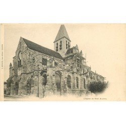 carte postale ancienne 78 TRIEL. L'Eglise en rénovation