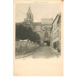 carte postale ancienne 78 TRIEL. L'Eglise et la Rue Galande