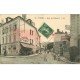 78 TRIEL. Rue de l'Hautil Café de la Mairie et Grande Rue de Triel. Le rosé est dû au verso...