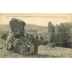 carte postale ancienne 78 SAINT-REMY-LES- CHEVREUSE. Les Rochers belle animation