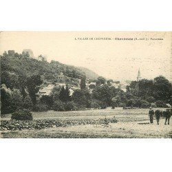 carte postale ancienne 78 CHEVREUSE. Cultivateur et son Cheval