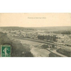 carte postale ancienne 78 ECOLE MILITAIRE DE SAINT-CYR. Panorama 1907