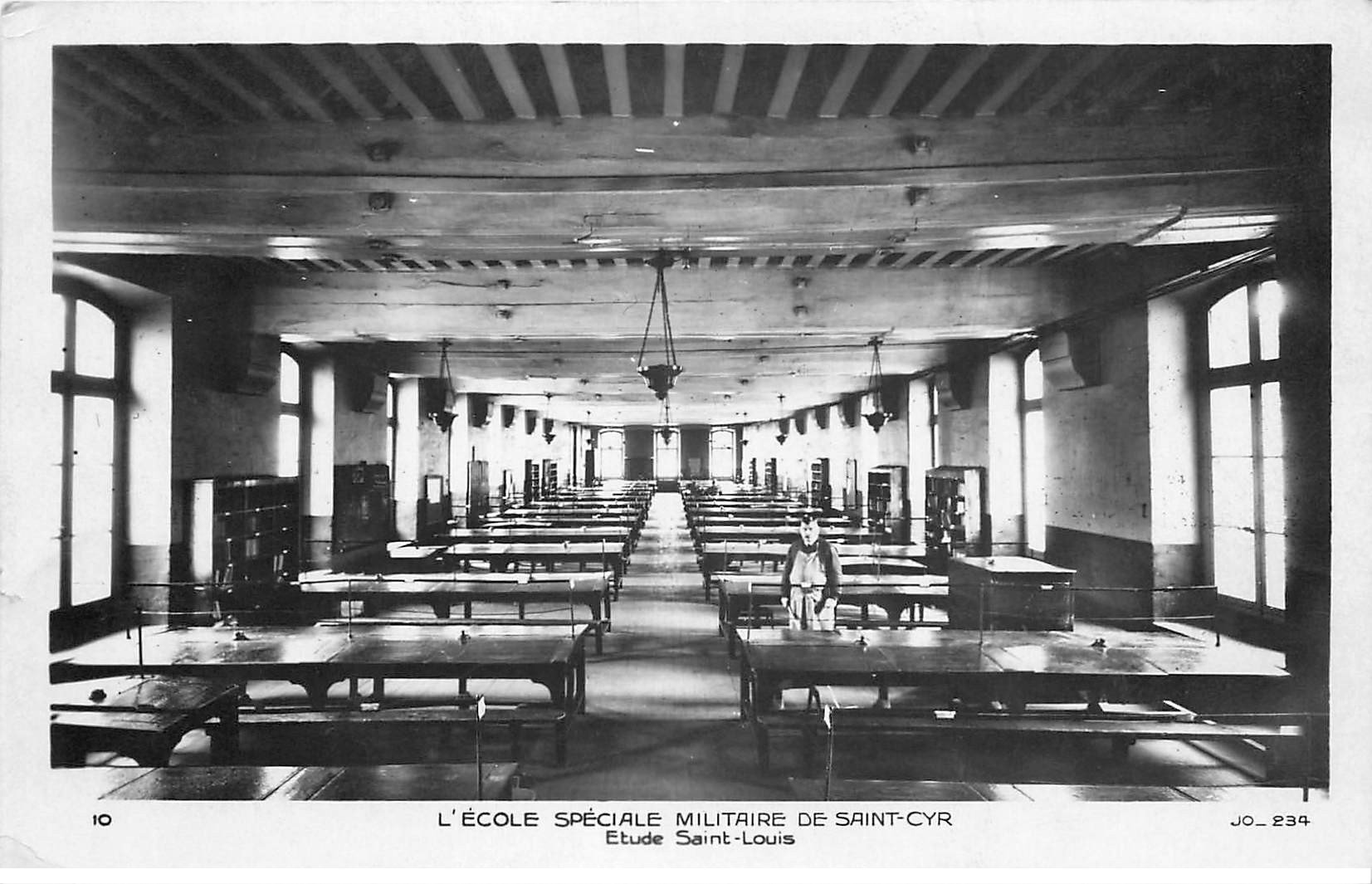 carte postale ancienne 78 ECOLE MILITAIRE DE SAINT-CYR. Etude Saint-Louis. Aéro-Photo