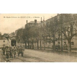 carte postale ancienne 78 ECOLE MILITAIRE DE SAINT-CYR. Entrée vers 1923