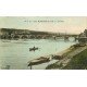 carte postale ancienne 78 LES MUREAUX. Le Pont 1937. Pli coin gauche