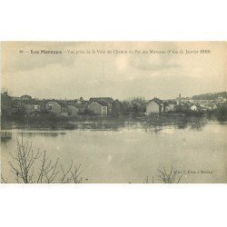 carte postale ancienne 78 LES MUREAUX. Vue prise Voie du Chemin de Fer