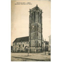 carte postale ancienne 78 MAULE. L'Eglise 1924
