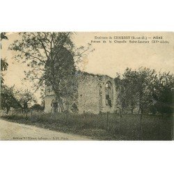 carte postale ancienne 78 MERE. Ruines Chapelle Saint-Laurent 1910
