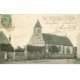 carte postale ancienne 78 MAGNY-LES-HAMEAUX. Place et Eglise 1907