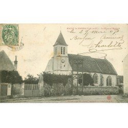 carte postale ancienne 78 MAGNY-LES-HAMEAUX. Place et Eglise 1907