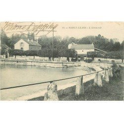 78 MARLY-LE-ROI. L'Abreuvoir et Restaurant à la descente du Tramway vers 1906. Ecriture croisée