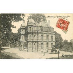 carte postale ancienne 78 PORT-MARLY. Château de Monte-Christo avec Jardinier 1913