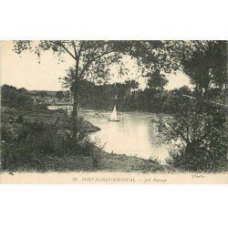 carte postale ancienne 78 PORT-MARLY. BOUGIVAL 1920