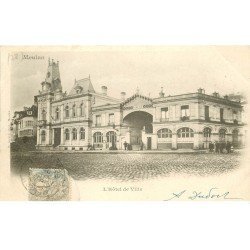 carte postale ancienne 78 MEULAN. Hôtel de Ville vers 1903