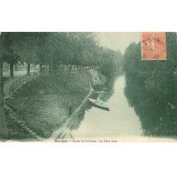 carte postale ancienne 78 MEULAN. Le Petit Bras 1928