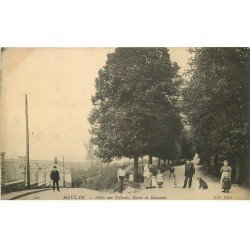 78 MEULAN. Allée des Tilleuls Route de Beauvais 1909
