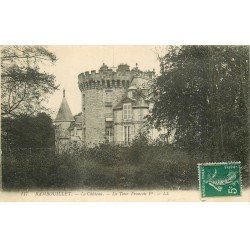 carte postale ancienne 78 CHATEAU RAMBOUILLET. Tour François I° 1911