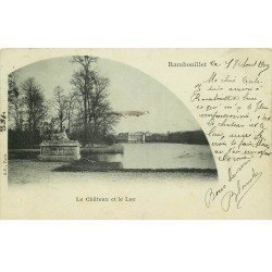 carte postale ancienne 78 CHATEAU RAMBOUILLET. Le Lac 1901