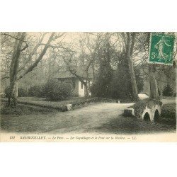 carte postale ancienne 78 CHATEAU RAMBOUILLET. Coquillages et Pont 1911