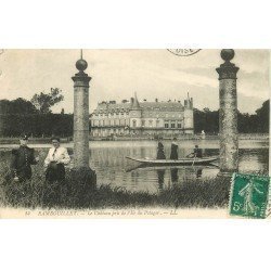 carte postale ancienne 78 RAMBOUILLET. L'Ile du Potager 1911