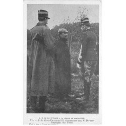 carte postale ancienne 78 RAMBOUILLET. Roi d'Italie à la Chasse. Victor-Emmanuel III et Bertrand Inspecteur des Forêt