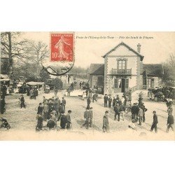 78 RAMBOUILLET. Fête de Pâques Poste Etang de la Tour 1908