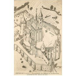 carte postale ancienne 78 VALLEE CHEVREUSE. Château Madeleine en 1624