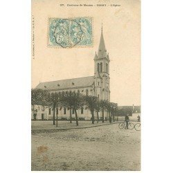 carte postale ancienne 78 ROSNY-SUR-SEINE. L'Eglise animation 1905