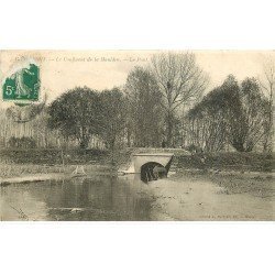 carte postale ancienne 78 RANGIPORT. Pont confluent de la Mauldre