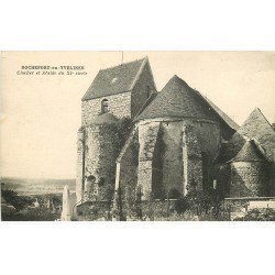 carte postale ancienne 78 ROCHEFORT-EN-YVELINES. Clocher, Abside et Cimetière