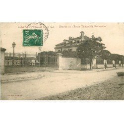 carte postale ancienne 78 SARTROUVILLE. Ecole Théophile Rousselle 1913