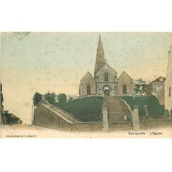 carte postale ancienne 78 SARTROUVILLE. Eglise en couleur