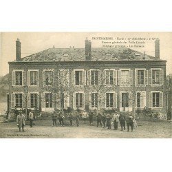 carte postale ancienne 78 SAINT-MESME. Ecole Artillerie. Bureaux et Réserve des Poids Lourds