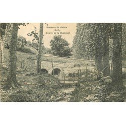 carte postale ancienne 78 SAILLY. Source de Montcient 1908