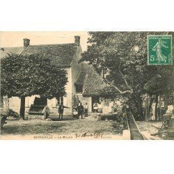 78 SENNEVILLE. Le Moulin 1917 avec arrivée du Facteur