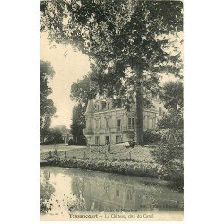 carte postale ancienne 78 TESSANCOURT. Animation au Château 1907