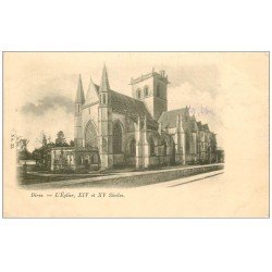 carte postale ancienne 14 DIVES. L'Eglise 1902