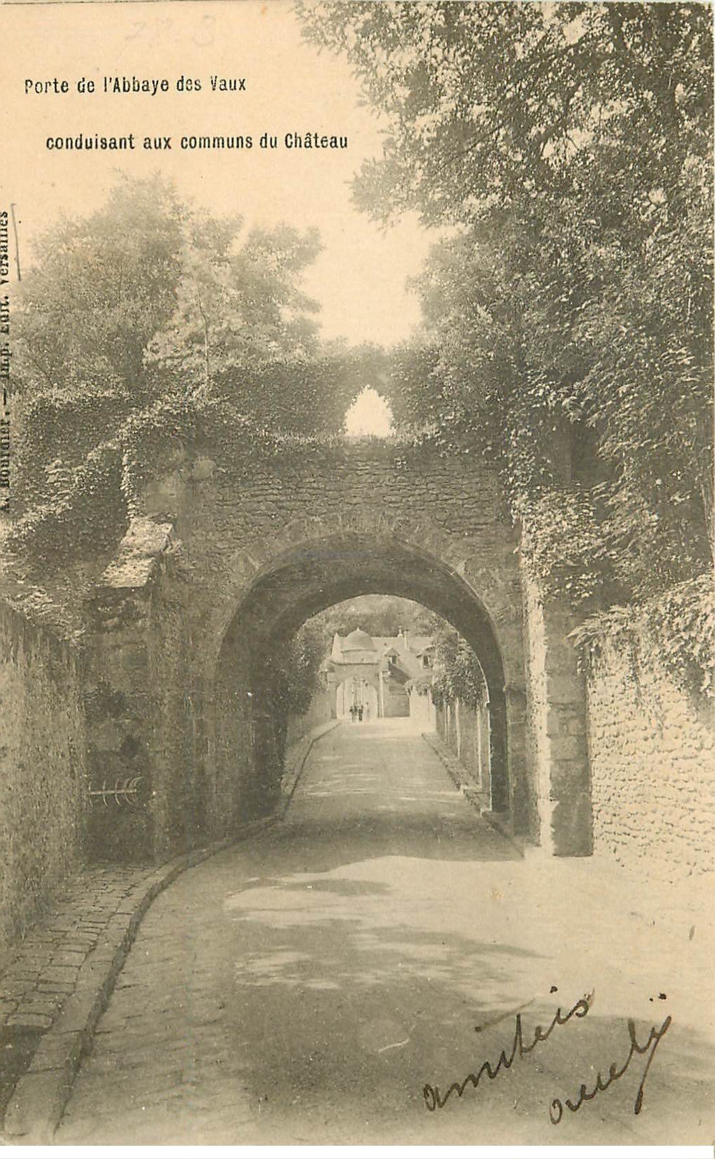 78 VAUX. Porte Abbaye 1904 78 VAUX. Porte Abbaye 1904