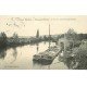 carte postale ancienne 78 VAUX-SUR-SEINE. Port des Carrières Saint-Nicaize avec Péniche transbordement