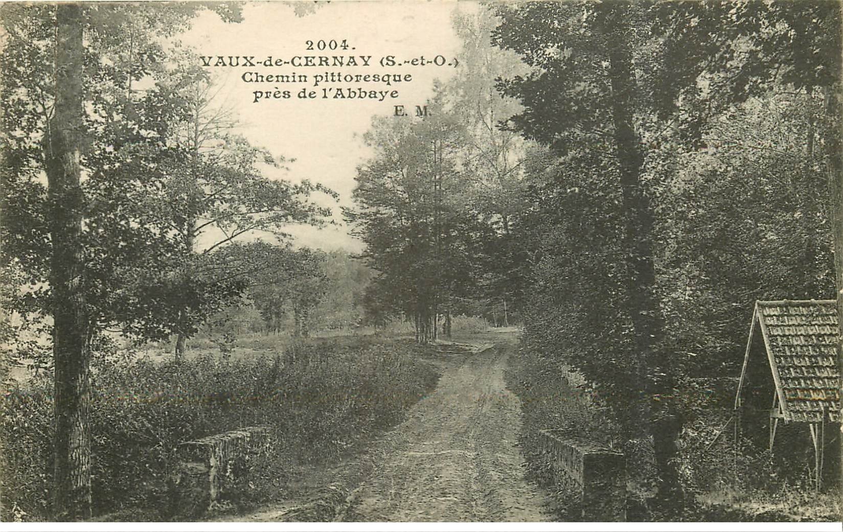 carte postale ancienne 78 VAUX-DE-CERNAY. Abbaye Chemin 1920