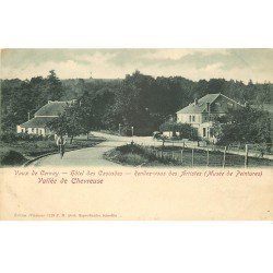 carte postale ancienne 78 VAUX-DE-CERNAY. Hôtel des Cascades avec Facteur à vélo