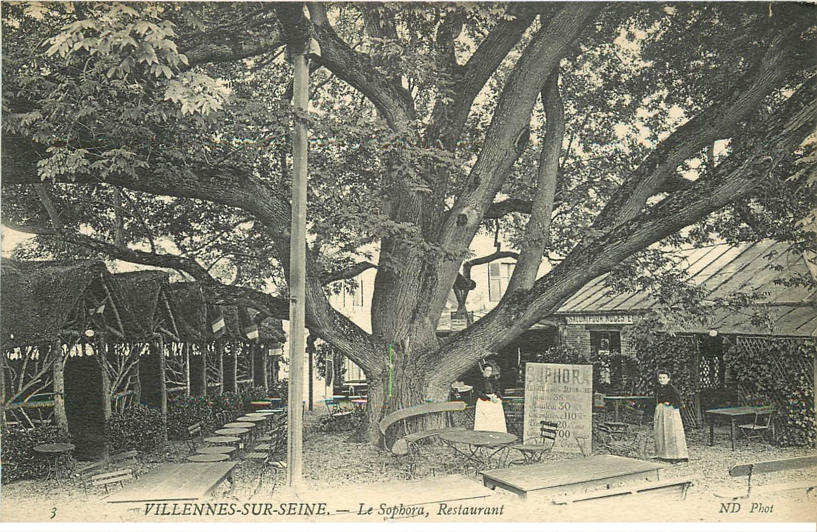 78 VILLENNES-SUR-SEINE. Le Restaurant Sophora vers 1909
