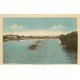 carte postale ancienne 78 VERNOUILLET. Train de Péniches